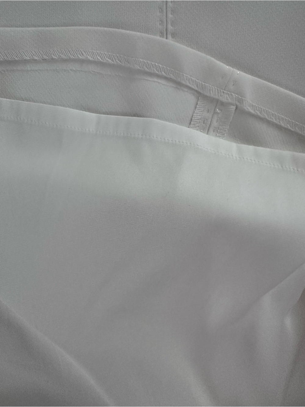 White House Black Market White A-Line Midi Skirt with Black Button Accents - Picture 7 of 10